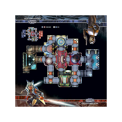 STAR WARS IMPERIAL ASSAULT: USCRU ENTERTAINMENT DISTRICT SKIRMISH MAP (星球大战 帝国突击：USCRU娱乐区冲突战地图)