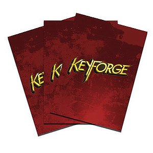 KEYFORGE LOGO SLEEVES PACK OF 40 RED