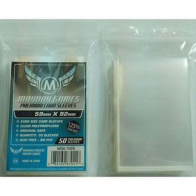 MAYDAY GAMES SLEEVES 59X92MM (7028)