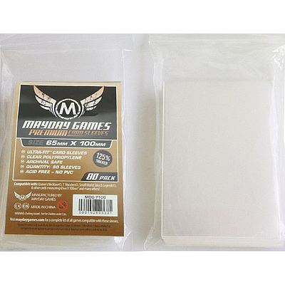 MAYDAY GAMES SLEEVES 65X100MM (7104)